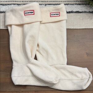 Hunter Boot Cream Socks M sz 5-7